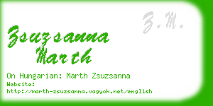 zsuzsanna marth business card